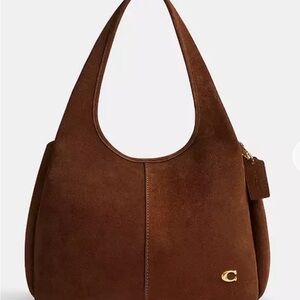 Coach Rich Brown Suede Hobo Bag